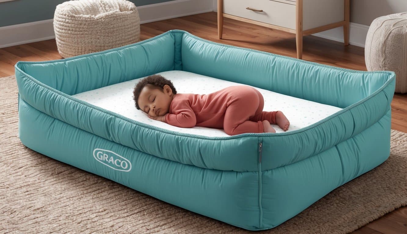 A cozy, cushioned Graco Pack 'n Play mattress with supportive features
