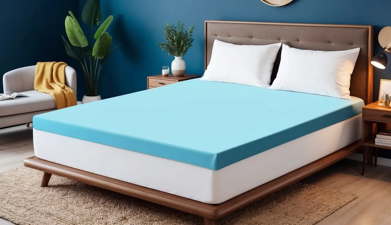 A mattress protector covering a bed, repelling liquid and protecting against allergens and dust mites
