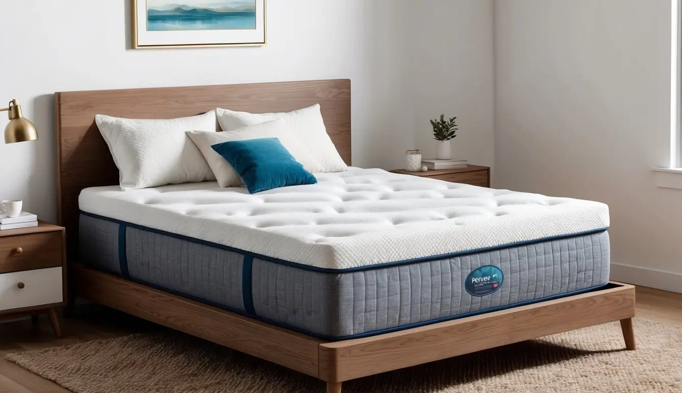 A comfortable mattress with a soft, plush surface and sturdy support underneath
