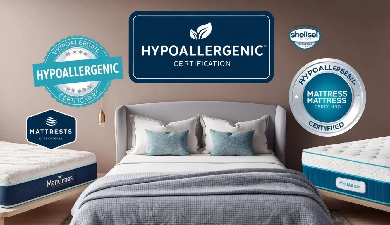 A serene bedroom with a cozy bed featuring a